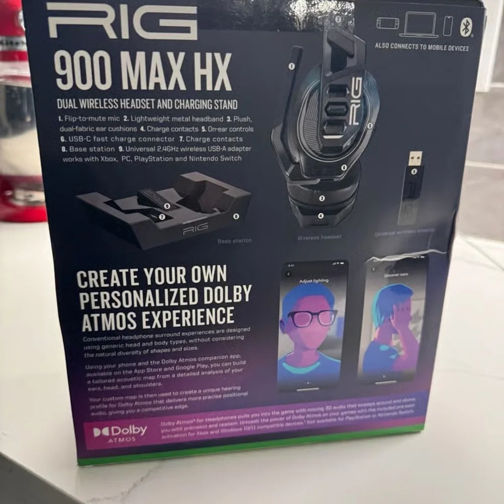 900 MAX HX Dual Wireless Headset - Black